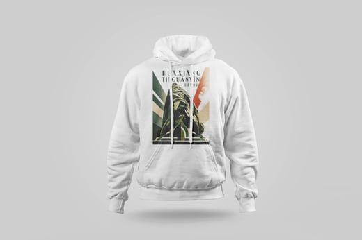 Hoodie — Floral Tie Guan Yin