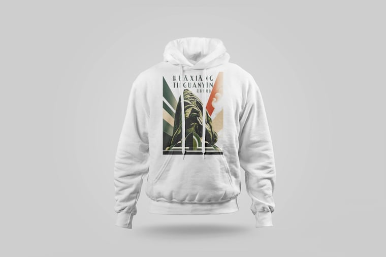 Hoodie — Floral Tie Guan Yin