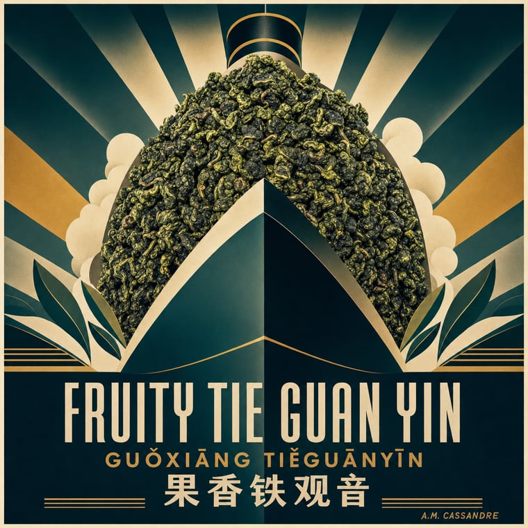 The design — Fruity Tie Guan Yin