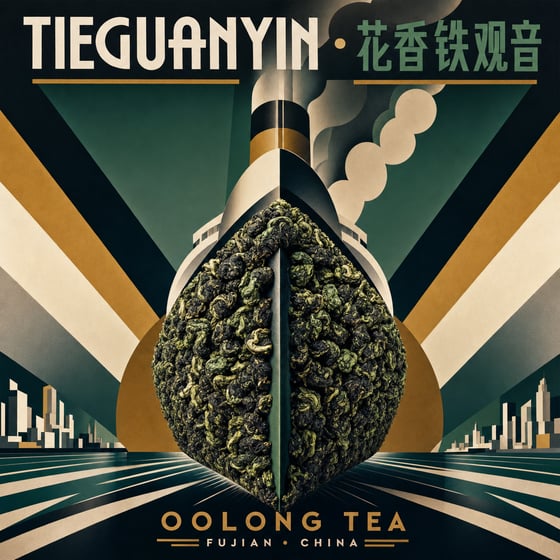 Floral Tie Guan Yin