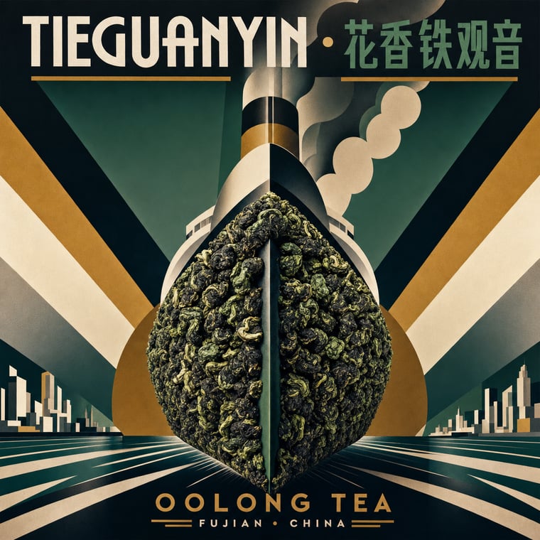The design — Floral Tie Guan Yin